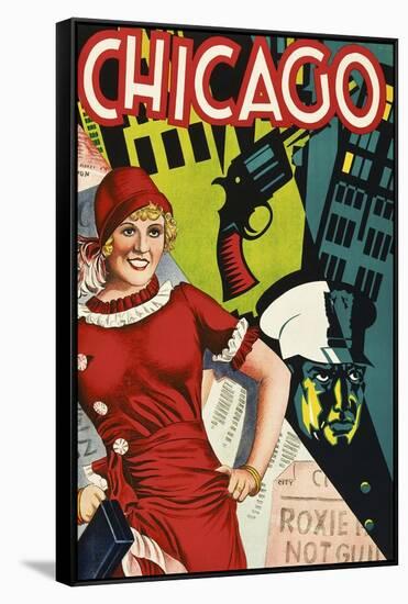 Chicago Red Dress-null-Framed Stretched Canvas