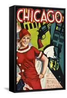 Chicago Red Dress-null-Framed Stretched Canvas
