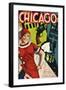 Chicago Red Dress-null-Framed Giclee Print