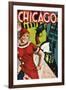 Chicago Red Dress-null-Framed Giclee Print