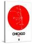 Chicago Red Subway Map-NaxArt-Stretched Canvas