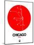 Chicago Red Subway Map-NaxArt-Mounted Art Print