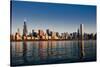 Chicago Reflections-Steve Gadomski-Stretched Canvas