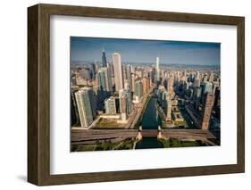 Chicago River Aloft-Steve Gadomski-Framed Photographic Print