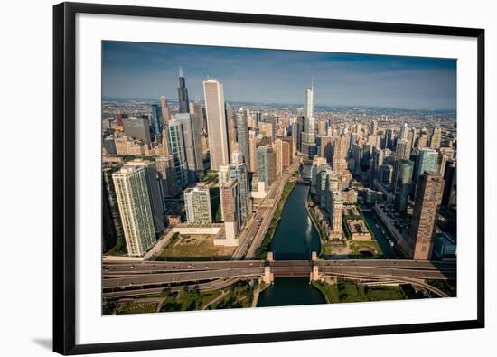 Chicago River Aloft-Steve Gadomski-Framed Photographic Print