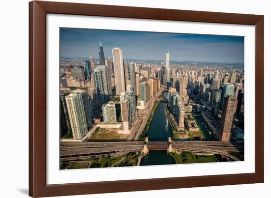 Chicago River Aloft-Steve Gadomski-Framed Photographic Print