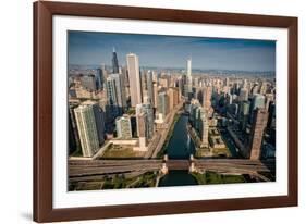 Chicago River Aloft-Steve Gadomski-Framed Photographic Print