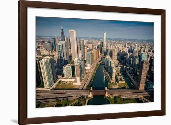 Chicago River Aloft-Steve Gadomski-Framed Photographic Print