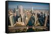 Chicago River Aloft-Steve Gadomski-Framed Stretched Canvas