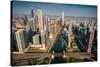 Chicago River Aloft-Steve Gadomski-Stretched Canvas