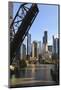 Chicago River and Towers of the West Loop Area-Amanda Hall-Mounted Photographic Print