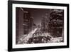 Chicago River Bend, Black & White-Steve Gadomski-Framed Photographic Print