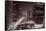 Chicago River Bend, Black & White-Steve Gadomski-Framed Stretched Canvas