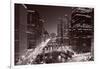 Chicago River Bend, Black & White-Steve Gadomski-Framed Photographic Print