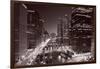 Chicago River Bend, Black & White-Steve Gadomski-Framed Photographic Print