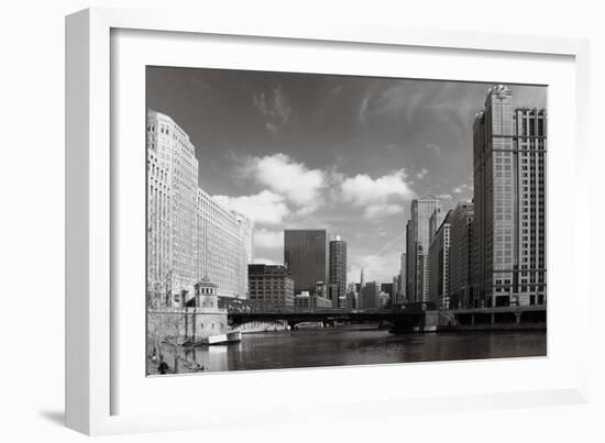 Chicago River Bend-Patrick Warneka-Framed Photographic Print