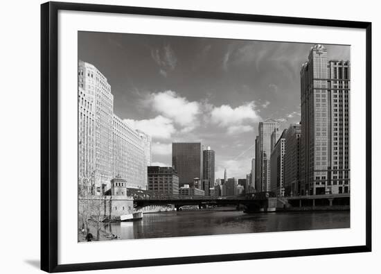 Chicago River Bend-Patrick Warneka-Framed Photographic Print