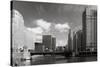 Chicago River Bend-Patrick Warneka-Stretched Canvas