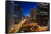 Chicago River Bend-Steve Gadomski-Framed Stretched Canvas