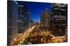 Chicago River Bend-Steve Gadomski-Stretched Canvas