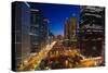 Chicago River Bend-Steve Gadomski-Stretched Canvas