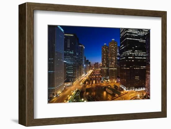 Chicago River Bend-Steve Gadomski-Framed Photographic Print