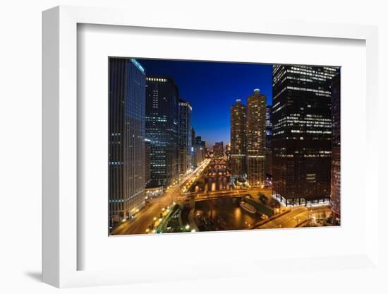 Chicago River Bend-Steve Gadomski-Framed Photographic Print