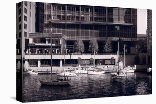 Chicago River Boats-Steve Gadomski-Stretched Canvas