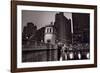 Chicago River Bridgehouse-Steve Gadomski-Framed Photographic Print