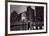 Chicago River Bridgehouse-Steve Gadomski-Framed Photographic Print