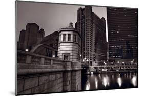 Chicago River Bridgehouse-Steve Gadomski-Mounted Photographic Print