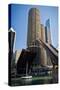 Chicago River Bridgelift at Marina Towers-Steve Gadomski-Stretched Canvas