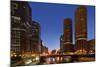 Chicago River Dusk I-Larry Malvin-Mounted Photographic Print