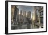 Chicago River Early Morning-null-Framed Art Print