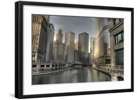 Chicago River Early Morning-null-Framed Art Print