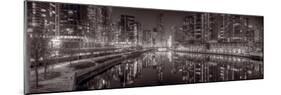 Chicago River East BW-Steve Gadomski-Mounted Photographic Print