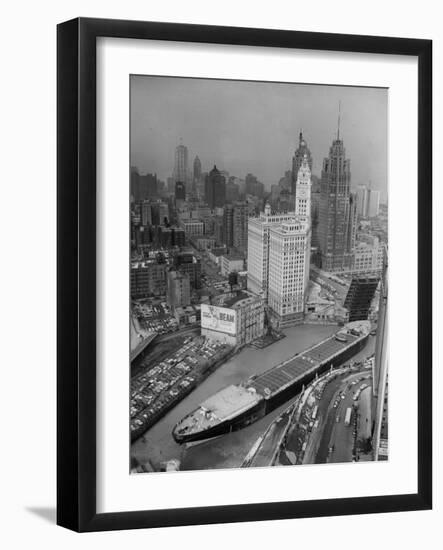 Chicago River Marine Angel-null-Framed Photographic Print