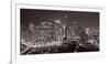 Chicago River Panorama BW-Steve Gadomski-Framed Photographic Print