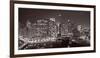 Chicago River Panorama BW-Steve Gadomski-Framed Photographic Print