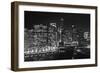 Chicago River Panorama BW-Steve Gadomski-Framed Photographic Print