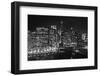 Chicago River Panorama BW-Steve Gadomski-Framed Photographic Print