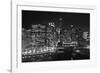 Chicago River Panorama BW-Steve Gadomski-Framed Photographic Print