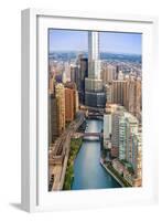 Chicago River Sunrise-Steve Gadomski-Framed Photographic Print