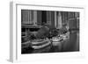 Chicago River Tour Boats BW-Steve Gadomski-Framed Photographic Print