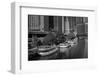 Chicago River Tour Boats BW-Steve Gadomski-Framed Photographic Print