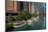 Chicago River Tour Boats-Steve Gadomski-Mounted Photographic Print