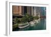 Chicago River Tour Boats-Steve Gadomski-Framed Photographic Print