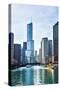 Chicago River Trump Tower-Patrick Warneka-Stretched Canvas
