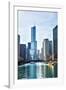 Chicago River Trump Tower-Patrick Warneka-Framed Photographic Print