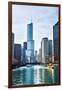 Chicago River Trump Tower-Patrick Warneka-Framed Photographic Print